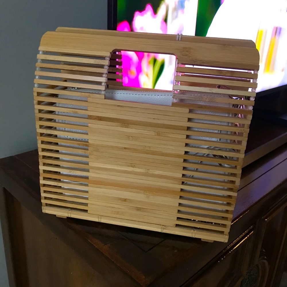 Rectangular Bamboo Bag - Picture 2 of 3